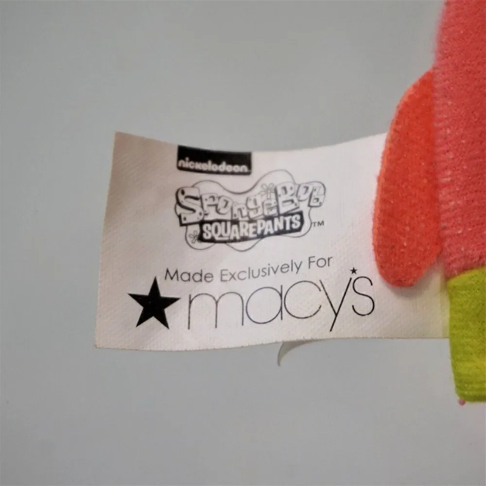 Nickelodeon Spongebob Squarepants Finger Puppet MACY’S Exclusive 2014 Viacom 4”